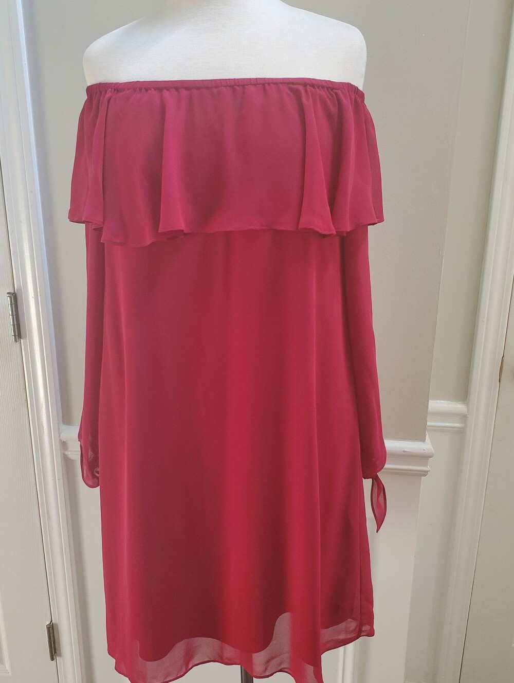 MAISON JULES OFF THE SHOULDER DRESS